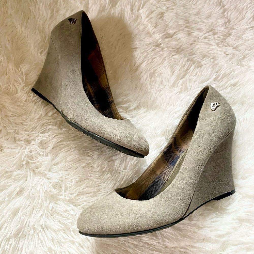 Suede Wedge Heels Size 9.5